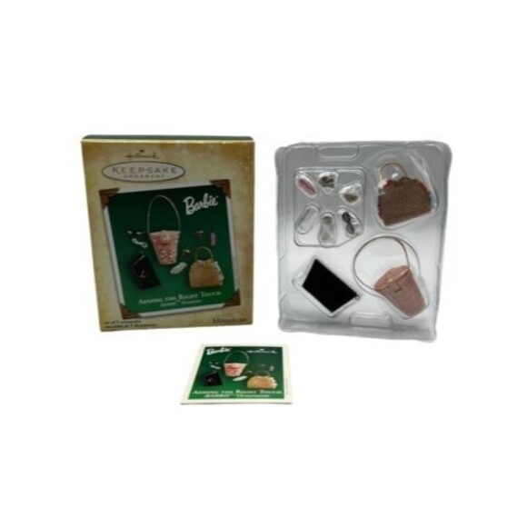 2004 Barbie Hallmark Keepsake Ornament Adding the Right Touch Set of 9 RETIRED - Picture 3 of 8